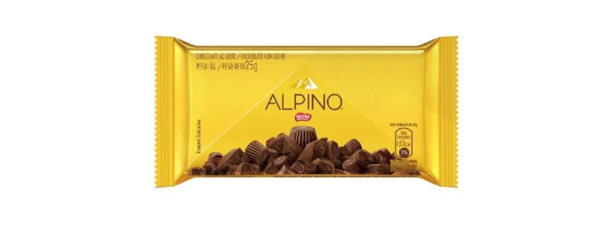 NESTLE - Barra de chocolate "Alpino" - 25g