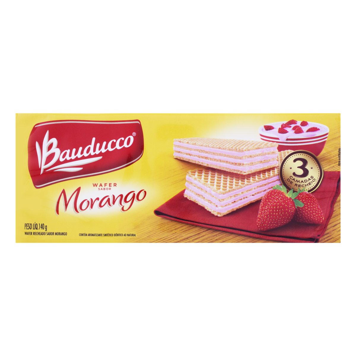 BAUDUCCO - Strawberry Wafer - 140 g - FINAL SALE - EXPIRED or CLOSE TO EXPIRY
