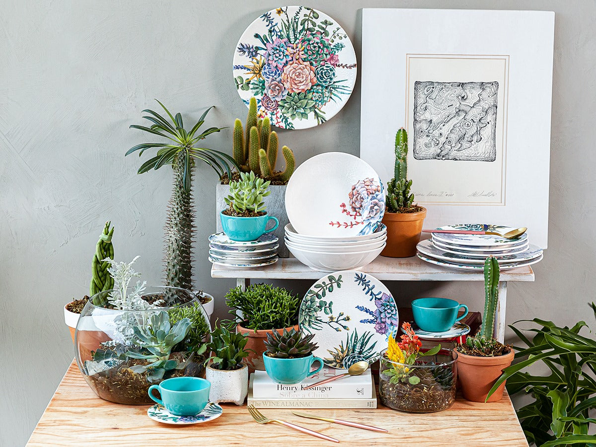 FINAL SALE - Unni Bothanica 20 Pieces Dinnerware Set Service for 4