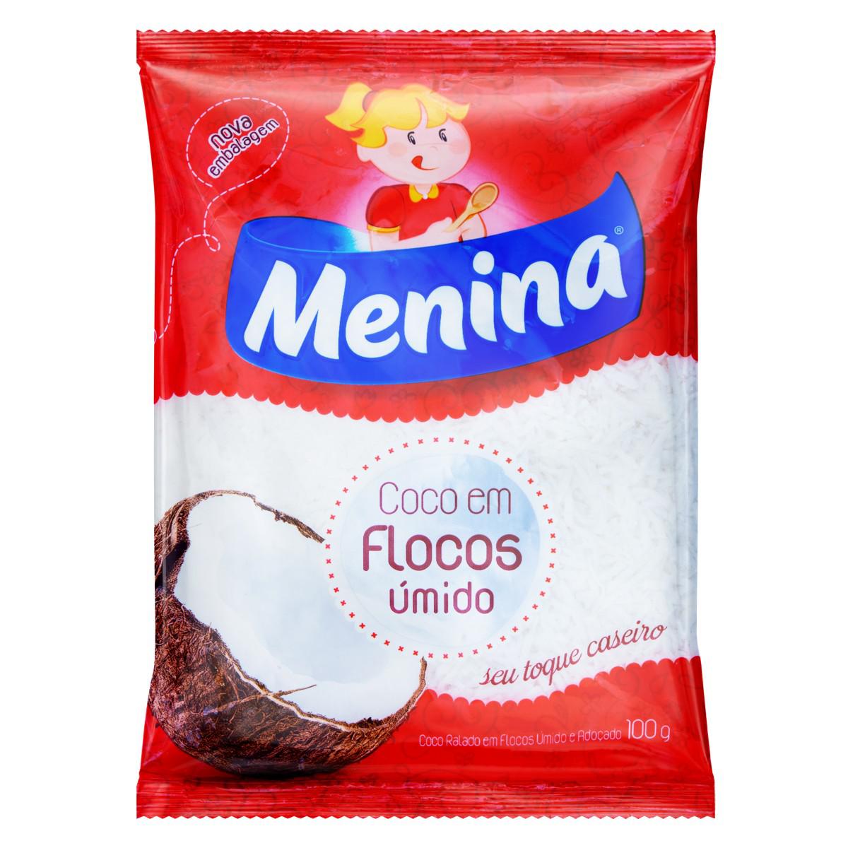 MENINA - Coco ralado adoçado - 100g **ESPECIAL VENC: 15/12/2023**