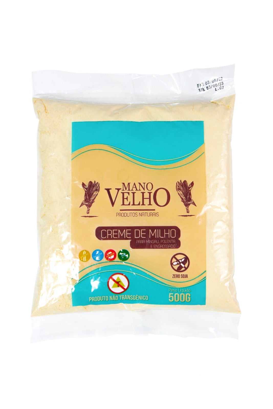 MANO VELHO - Creme de Milho NON-GMO - 500g - OVERSTOCK