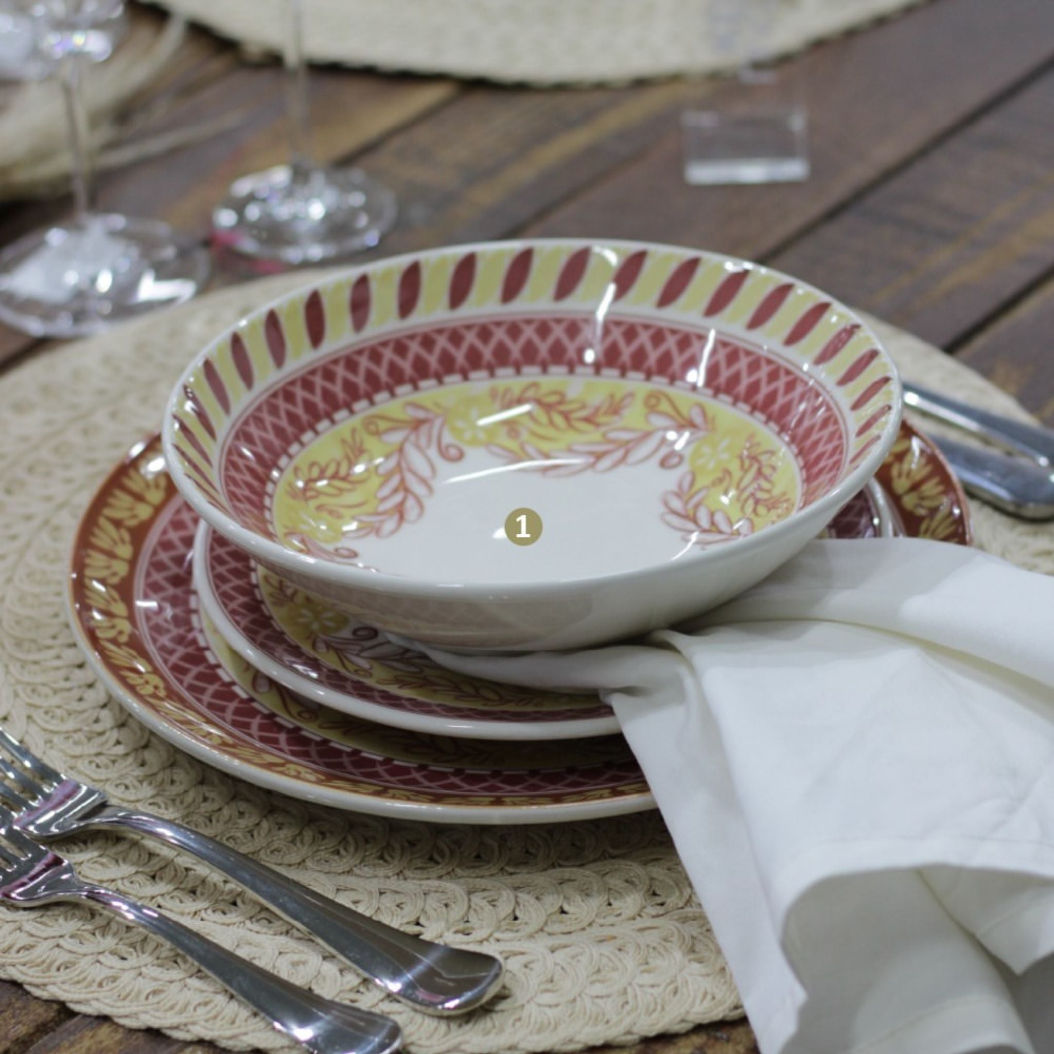Unni Etna 30 Pieces Dinnerware Set Service for 6