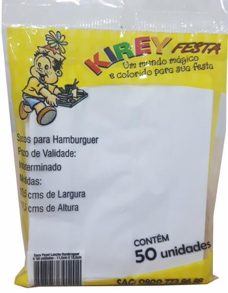 KIREY - Paper bag for hamburger - 50un