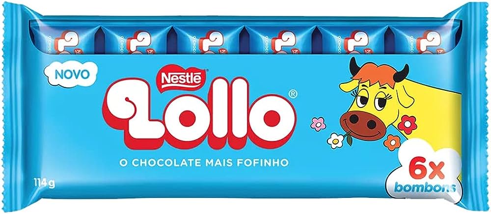 NESTLÉ - Chocolate "Lollo" 6un - 114g **ESPECIAL: VENC 30/10/2023**
