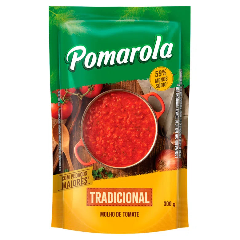 POMAROLA - Molho de tomate tradicional - 300g