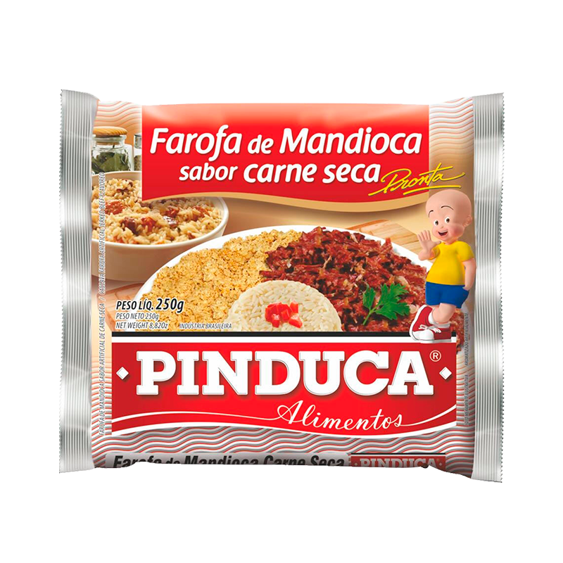 PINDUCA - Seasoned Manioc Flour (Farofa) Jerked Beef - 250g