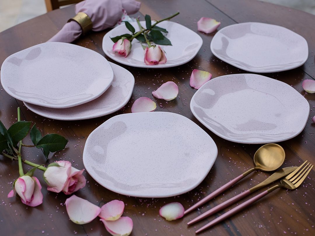 Ryo Pink Sand 20 Pieces Dinnerware Set Service for 4