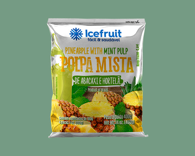 ICE FRUIT - Ananas à la menthe Pulpe - 400g