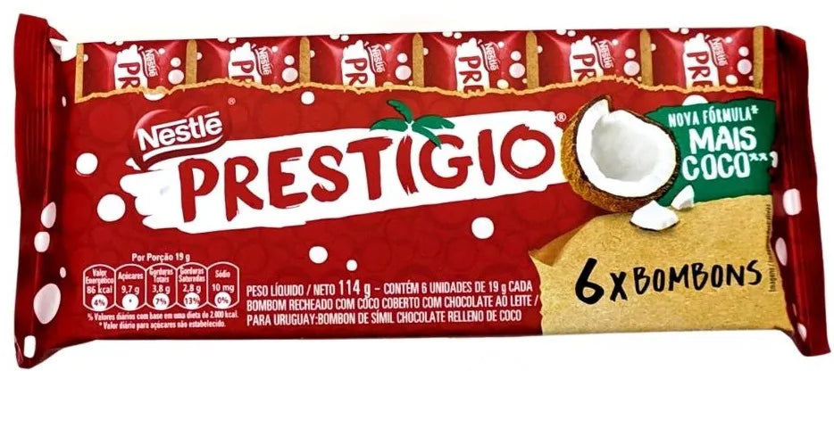 NESTLE - Chocolat "Prestigio" 6un - 114g 