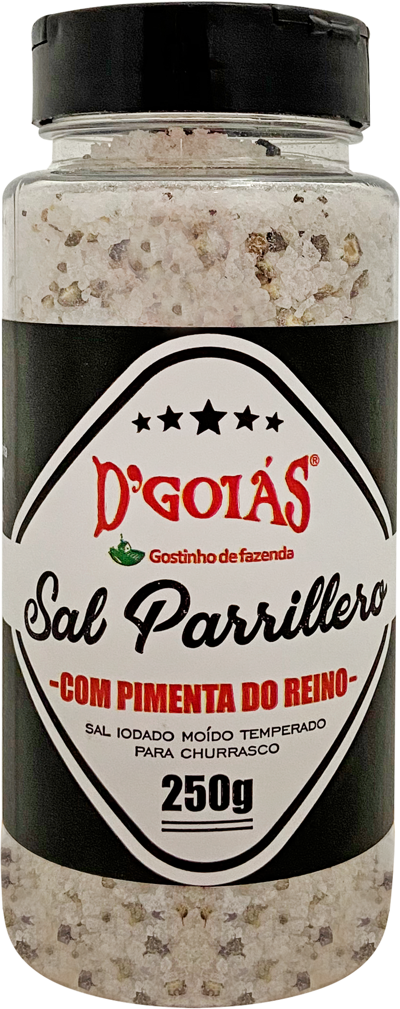 D'GOIAS - Sal Barbecue - Pimenta Preta