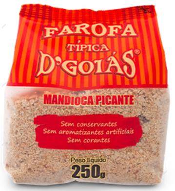 D'GOIAS - Spicy Manioc Flour 250g (farofa) - FINAL SALE - EXPIRED or CLOSE TO EXPIRY