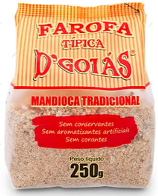 D'GOIAS - Plain Manioc Flour 250g - FINAL SALE - EXPIRED or CLOSE TO EXPIRY