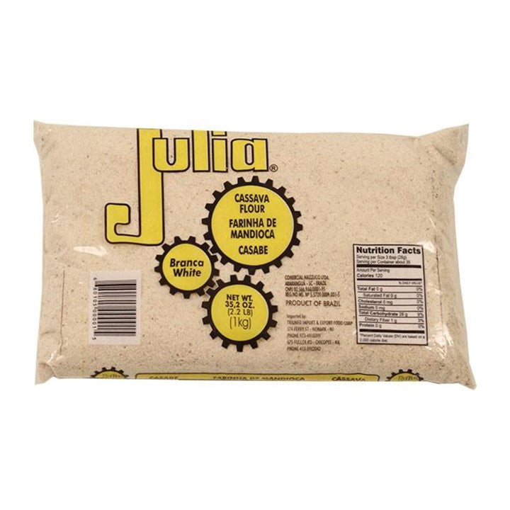 JULIA - Farinha de Mandioca Crua (Branca) 1kg