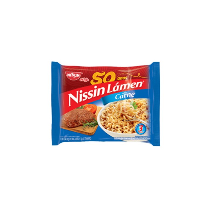 NISSIN - Macarrão Instantâneo (Carne) 80g