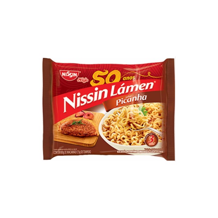 NISSIN - Instant Noodle (Picanha) 80g **SPECIAL: BB 28/10/2023**