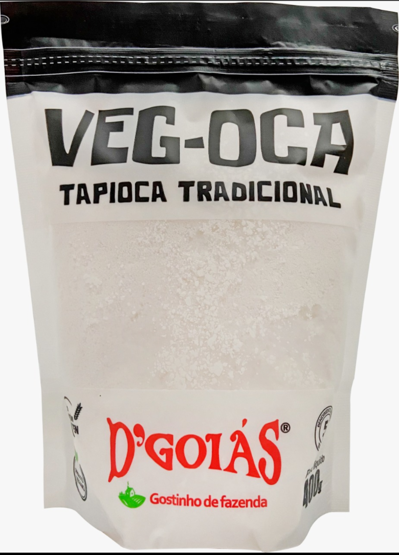 D'GOIAS - VEG-OCA Tapioca - 400g - VENDA FINAL - EXPIRADO ou PERTO DE EXPIRAR