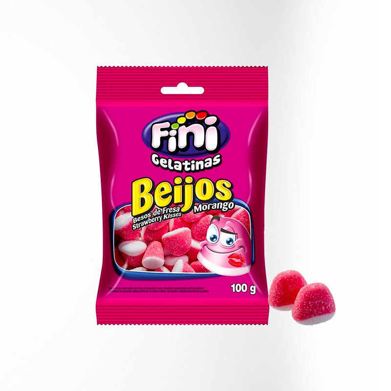 FINI - Strawberry Kisses Candy - 100g