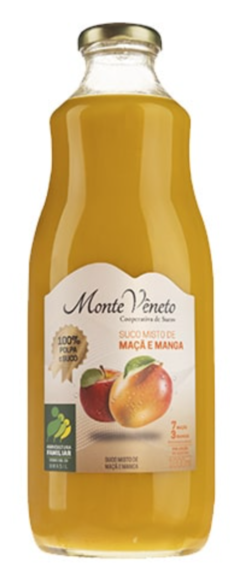 MONTE VENETO - Jus de Mangue et Pomme 1000ml - VENTE FINALE - EXPIREE ou PRESQUE EXPIRÉE